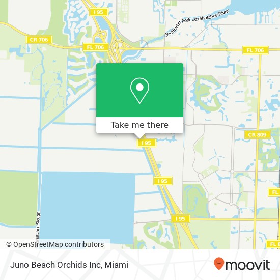 Mapa de Juno Beach Orchids Inc