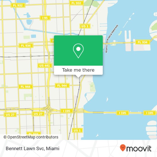 Bennett Lawn Svc map