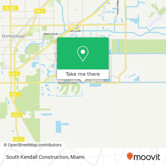 South Kendall Construction map