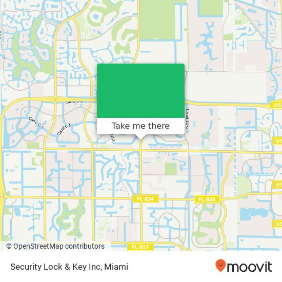 Mapa de Security Lock & Key Inc