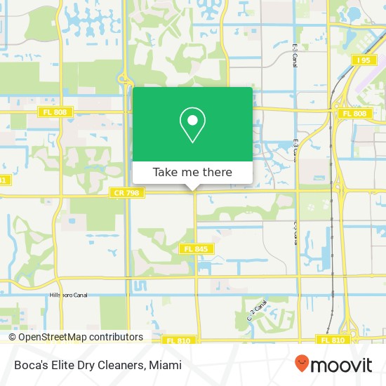 Mapa de Boca's Elite Dry Cleaners