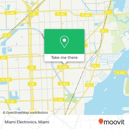 Miami Electronics map