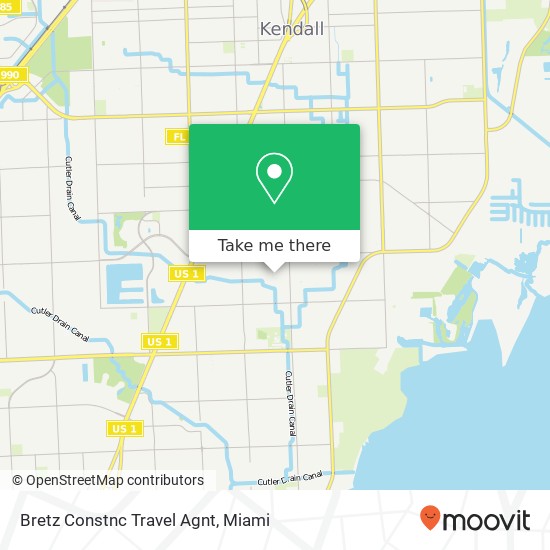 Bretz Constnc Travel Agnt map