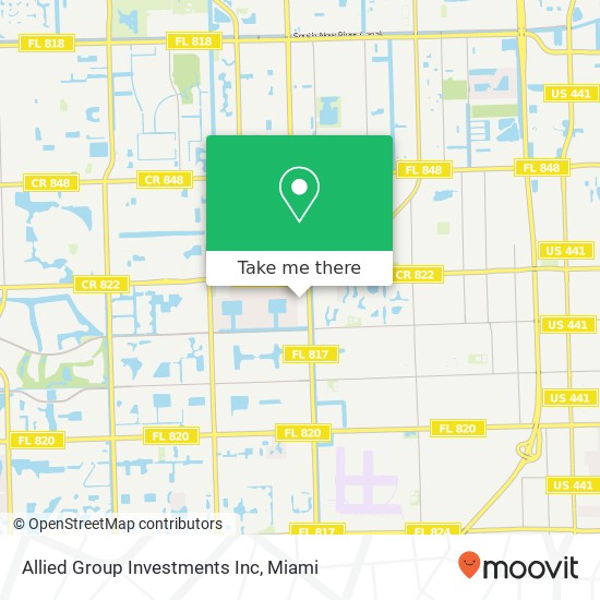 Allied Group Investments Inc map