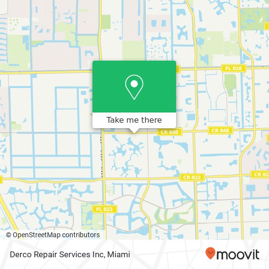 Derco Repair Services Inc map