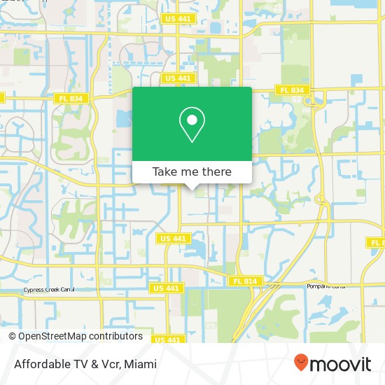 Affordable TV & Vcr map