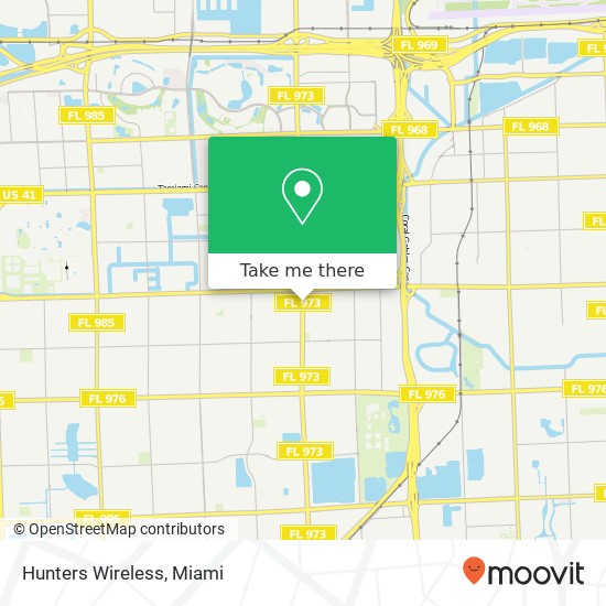 Mapa de Hunters Wireless