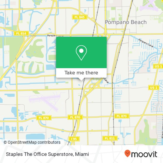 Staples The Office Superstore map