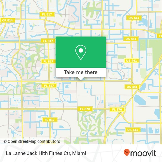 La Lanne Jack Hlth Fitnes Ctr map