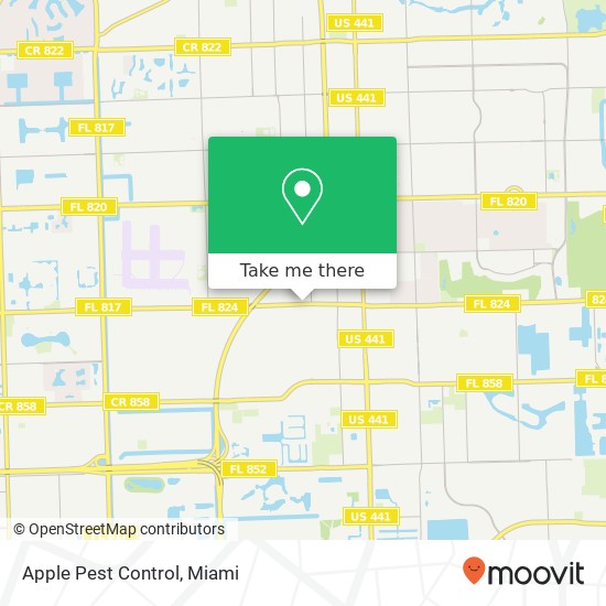 Mapa de Apple Pest Control