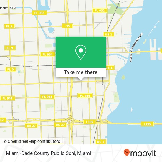 Mapa de Miami-Dade County Public Schl