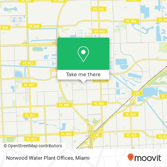 Norwood Water Plant Offices map