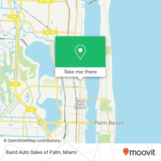 Baird Auto Sales of Palm map