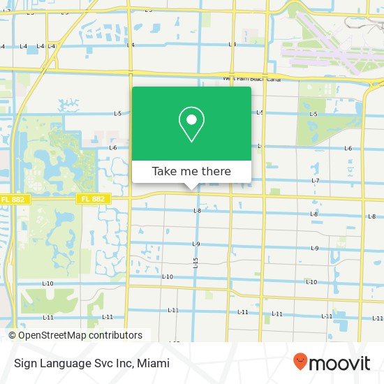 Sign Language Svc Inc map