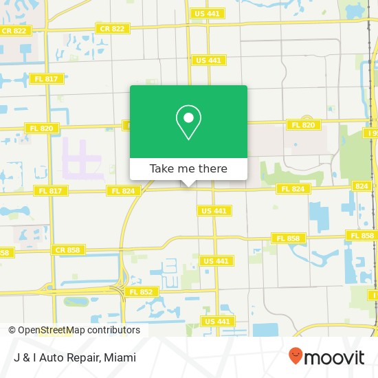 J & I Auto Repair map