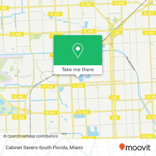 Mapa de Cabinet Savers-South Florida