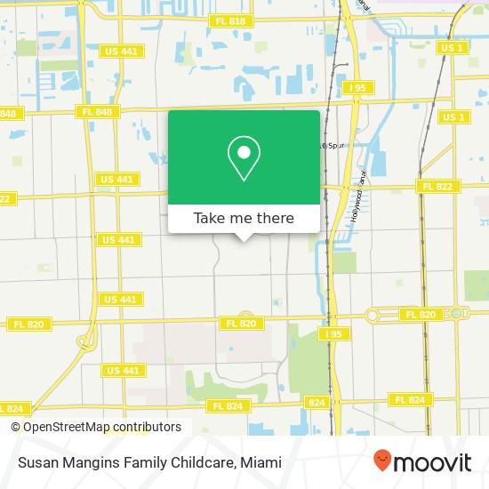 Susan Mangins Family Childcare map