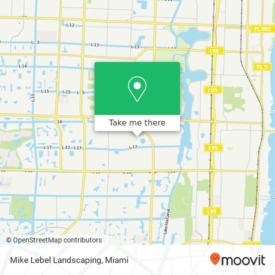 Mike Lebel Landscaping map