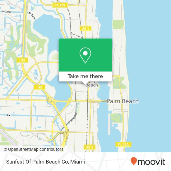 Sunfest Of Palm Beach Co map