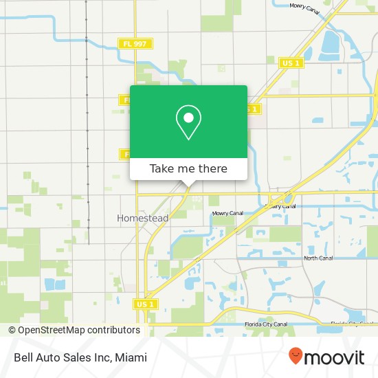 Bell Auto Sales Inc map