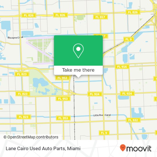 Mapa de Lane Cairo Used Auto Parts