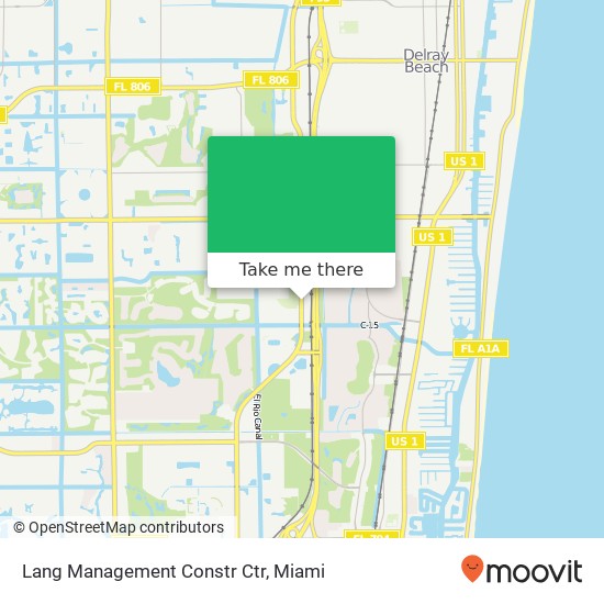 Lang Management Constr Ctr map