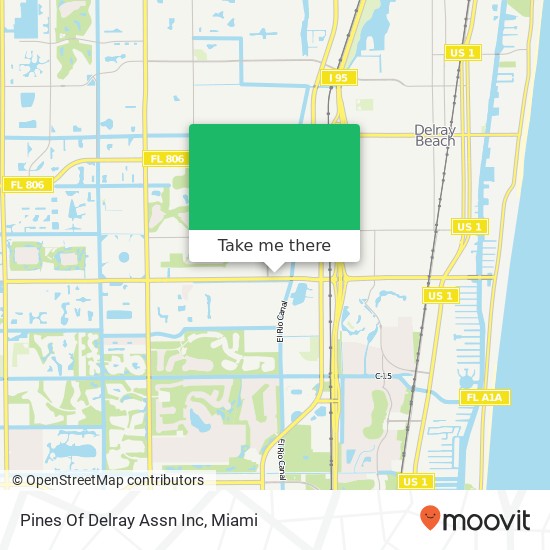 Pines Of Delray Assn Inc map