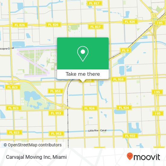 Mapa de Carvajal Moving Inc