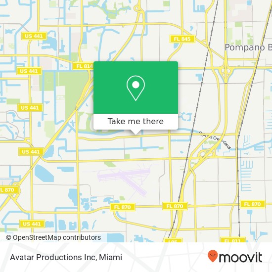 Avatar Productions Inc map