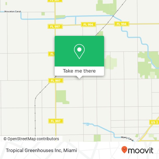 Mapa de Tropical Greenhouses Inc