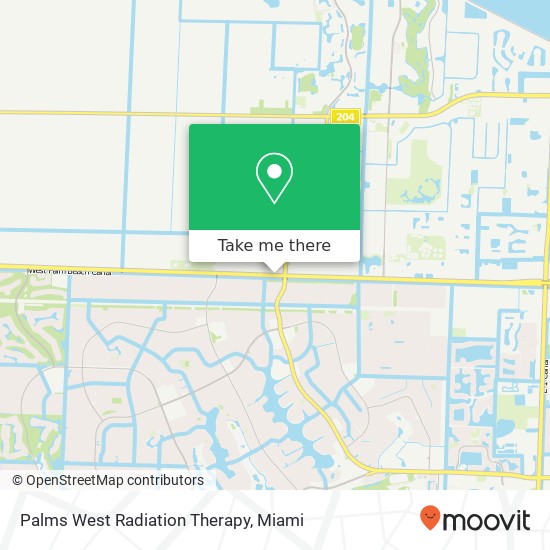 Palms West Radiation Therapy map