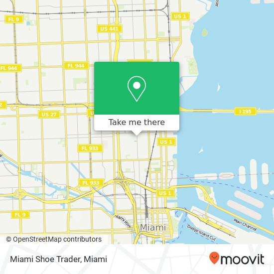 Mapa de Miami Shoe Trader