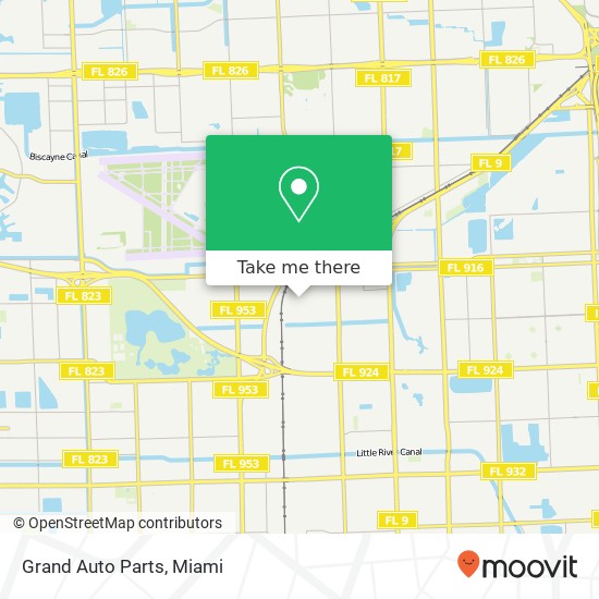 Mapa de Grand Auto Parts