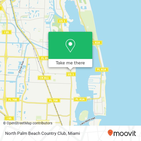 North Palm Beach Country Club map