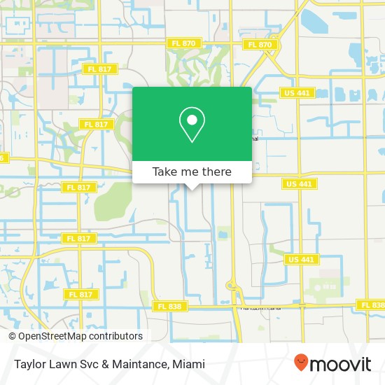 Taylor Lawn Svc & Maintance map