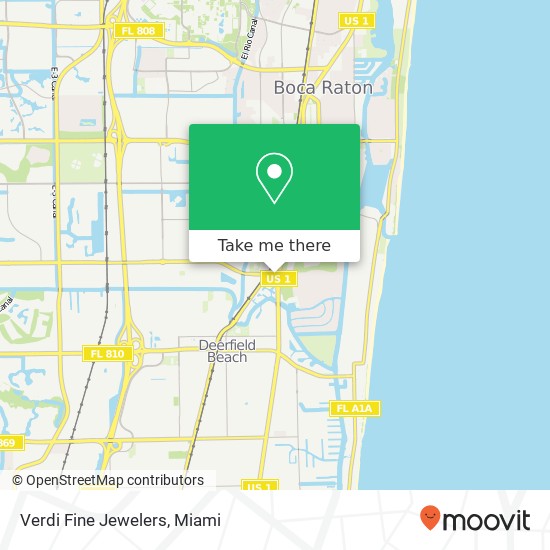 Verdi Fine Jewelers map