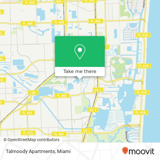 Talmoody Apartments map