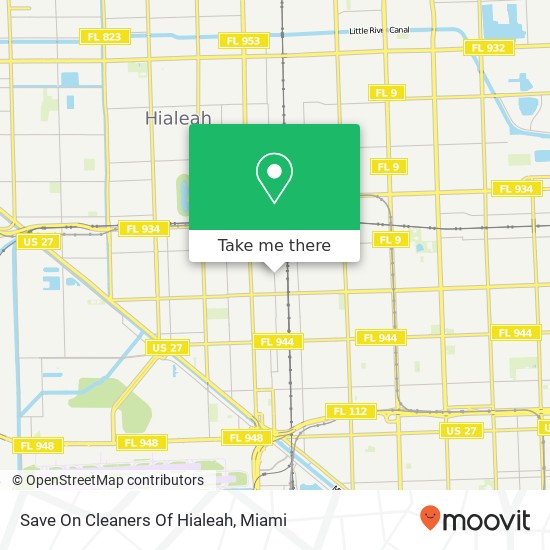 Save On Cleaners Of Hialeah map