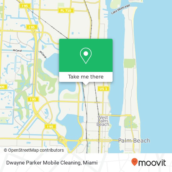 Mapa de Dwayne Parker Mobile Cleaning