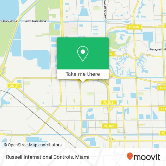 Russell International Controls map