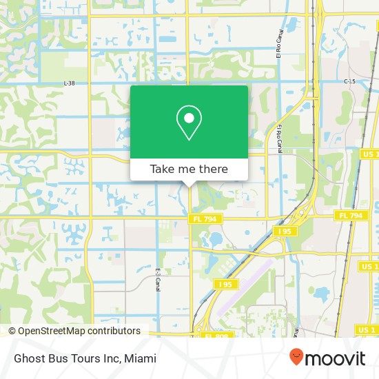 Mapa de Ghost Bus Tours Inc