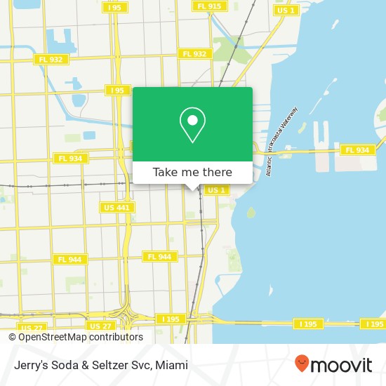 Mapa de Jerry's Soda & Seltzer Svc