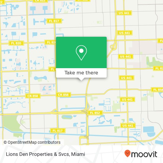 Mapa de Lions Den Properties & Svcs
