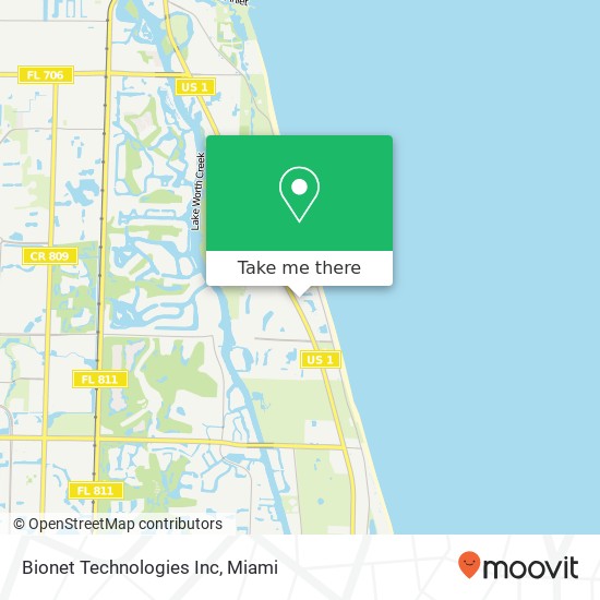 Mapa de Bionet Technologies Inc