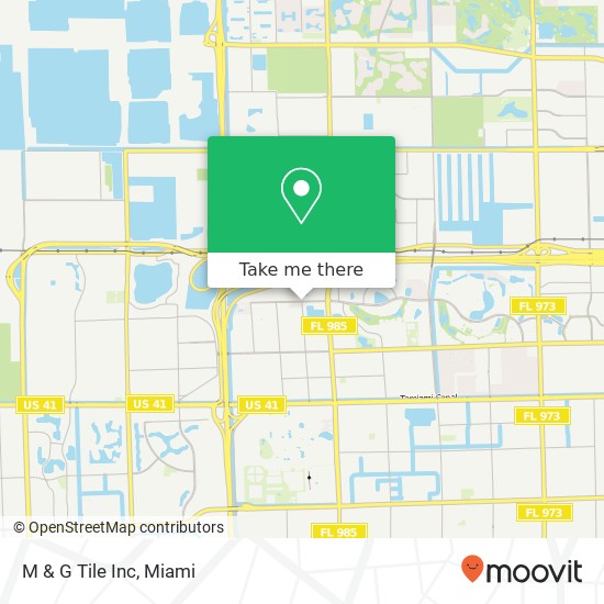 M & G Tile Inc map