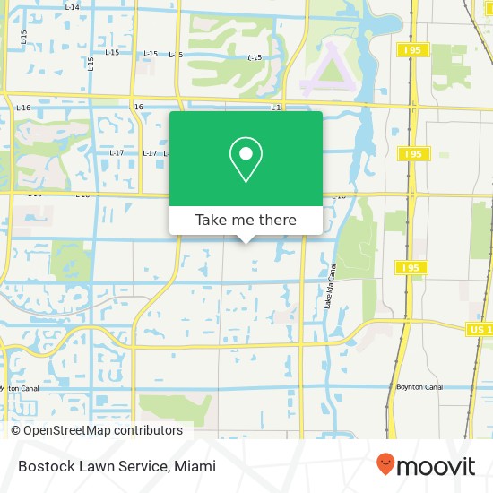 Mapa de Bostock Lawn Service