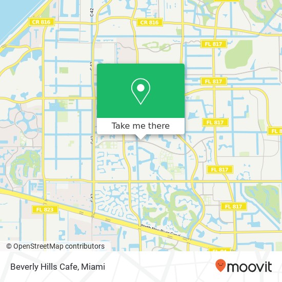 Mapa de Beverly Hills Cafe