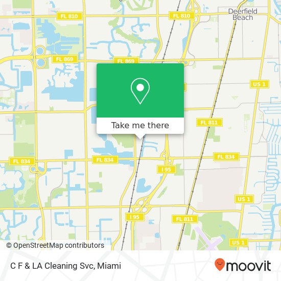 Mapa de C F & LA Cleaning Svc