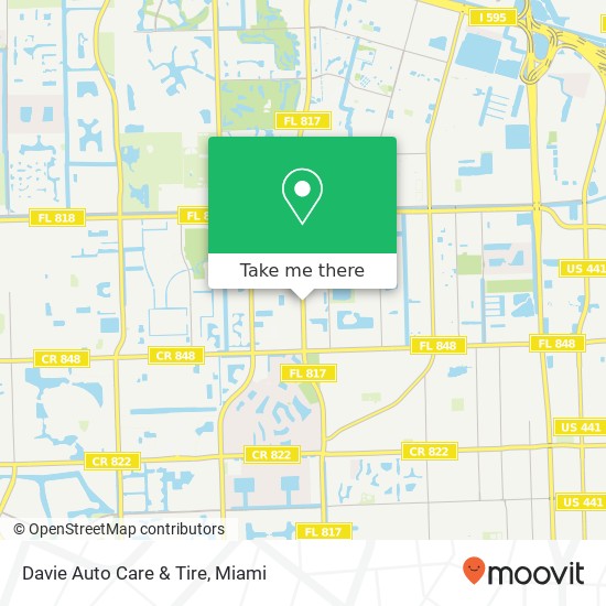 Mapa de Davie Auto Care & Tire