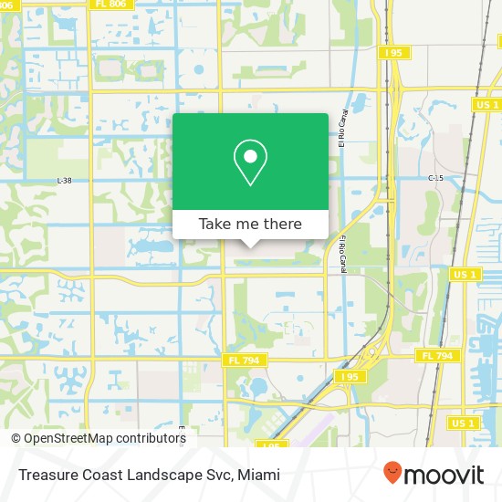 Treasure Coast Landscape Svc map